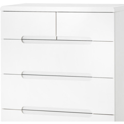Julian Bowen Manhattan 5 Drawer White Chest of Drawers - Wilko - thumbnail 5