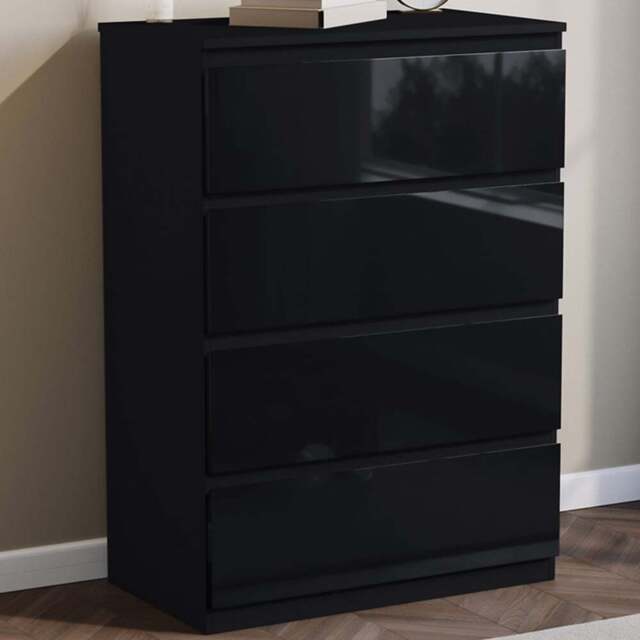 Vida Designs Glinton 4 Drawer Black Chest of Drawers - Wilko - image 1