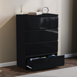 Vida Designs Glinton 4 Drawer Black Chest of Drawers - Wilko - thumbnail 5