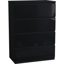 Vida Designs Glinton 4 Drawer Black Chest of Drawers - Wilko - thumbnail 3