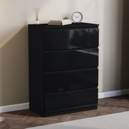 Vida Designs Glinton 4 Drawer Black Chest of Drawers - Wilko - thumbnail 6