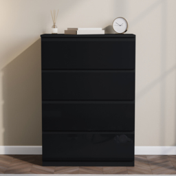 Vida Designs Glinton 4 Drawer Black Chest of Drawers - Wilko - thumbnail 4