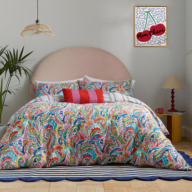Helena Springfield Penny Super King Size Multicolour Duvet Set - Wilko - image 1