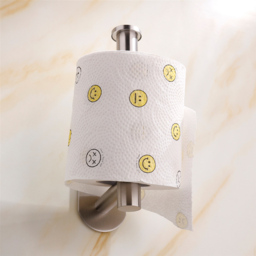 Living and Home Silver Wall Mounted Stainless Steel Toilet Paper Roll Holder - Size: 16 x 8 x 4.5cm - Wilko - thumbnail 5