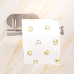 Living and Home Silver Wall Mounted Stainless Steel Toilet Paper Roll Holder - Size: 16 x 8 x 4.5cm - Wilko - thumbnail 4