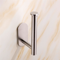 Living and Home Silver Wall Mounted Stainless Steel Toilet Paper Roll Holder - Size: 16 x 8 x 4.5cm - Wilko - thumbnail 3