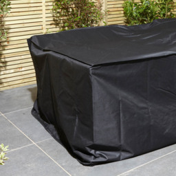 Rowlinson Premium Bistro Set Cover Large - Size: 93 x 180 x 71cm - Black - Wilko - thumbnail 4