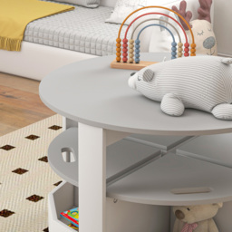 AIYAPLAY 5 Piece Grey Kids Table and Chairs Set - Size: 49 x 78 x 78cm - Wilko - thumbnail 4