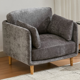 Furniture One Luxury Mid Century Sofa Chair - Size: 85 x 90 x 89cm - Grey - Wilko
