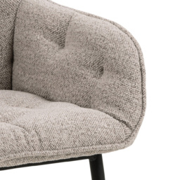 Florence Brooke Set of 2 Monza Beige Dining Chair with Armrest - Furniture To Go - Wilko - thumbnail 7