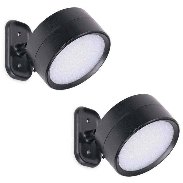 ValueLights Marshall Black Rechargeable Easy Fit 360 RGB Spotlight 2 Pack - Wilko - image 1