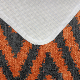 Velosso Chevron Stripe Orange Bath Mat Set - Wilko - thumbnail 6