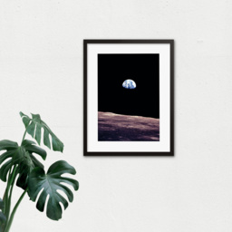 Wee Blue Coo NASA Planet Earth Lunar Surface Moon Space Photo Framed Wall Art Print 30 x 41cm - Size: 43.3 x 33.3 x 1.5cm - Black - Wilko - thumbnail 4