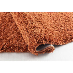 Desire Rugs Oxford Terracotta Plain Shaggy Runner Rug 60 x 220cm - Wilko - thumbnail 4