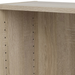 Florence Basic 4 Shelf Oak Wide Tall Bookcase - Brown - Furniture to Go - Wilko - thumbnail 6