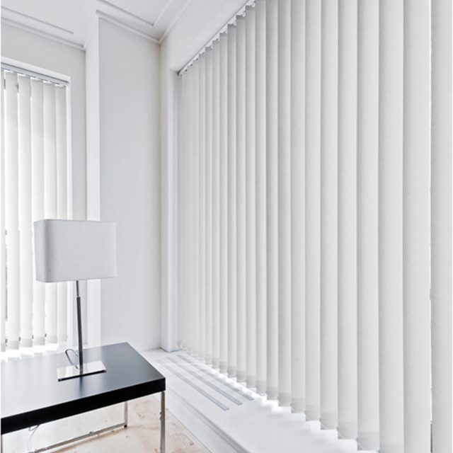 Caecus Dimout Patterned Short Drop Vertical Blind Complete White 180 x 140cm - Size: 240 x 180 x 5cm - Wilko - image 1