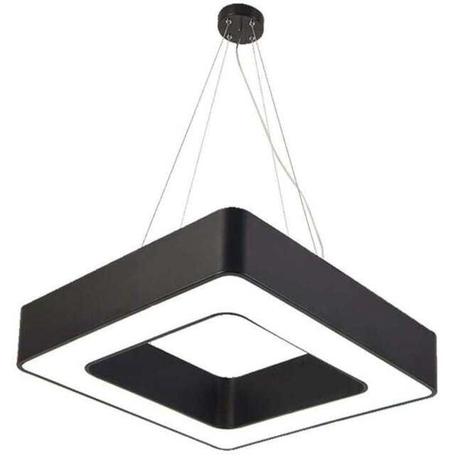 ENER-J Cool White LED 40W 6500K Hollow Square Minimalist Pendant Light - Size: 80 x 10 x 5cm - ENERJ - Wilko - image 1