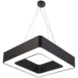 ENER-J Cool White LED 40W 6500K Hollow Square Minimalist Pendant Light - Size: 80 x 10 x 5cm - ENERJ - Wilko