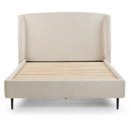 Julian Bowen Eden King Size Ivory Boucle Bed Frame - Cream - Wilko - thumbnail 5