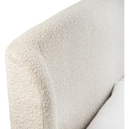 Julian Bowen Eden King Size Ivory Boucle Bed Frame - Cream - Wilko - thumbnail 6