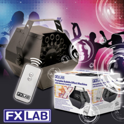 FX Lab Bubble Machine with Remote Control - Size: 21.5 x 19 x 23cm - Black - FXLAB - Wilko - thumbnail 5
