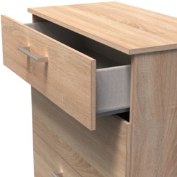 Crowndale Devon 3 Piece Bardolino Oak Bedroom Furniture Set - Brown - Wilko - thumbnail 7