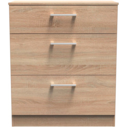Crowndale Devon 3 Piece Bardolino Oak Bedroom Furniture Set - Brown - Wilko - thumbnail 6