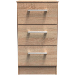 Crowndale Devon 3 Piece Bardolino Oak Bedroom Furniture Set - Brown - Wilko - thumbnail 4
