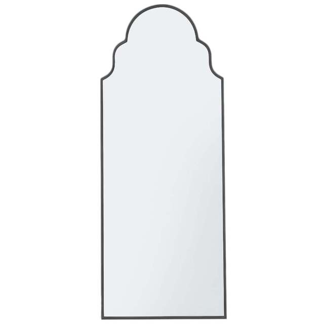 Furniturebox Clara Black Moroccan Arch Metal Wall Mirror 150 x 60cm - Wilko - image 1