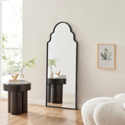 Furniturebox Clara Black Moroccan Arch Metal Wall Mirror 150 x 60cm - Wilko - thumbnail 7