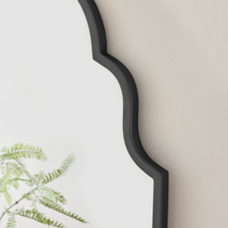 Furniturebox Clara Black Moroccan Arch Metal Wall Mirror 150 x 60cm - Wilko - thumbnail 5