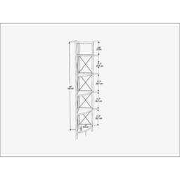 Decorotika Remo 5 Shelf White Marble Effect Metal Frame Corner Storage Rack - Size: 160 x 30.5 x 33cm - Wilko - thumbnail 7