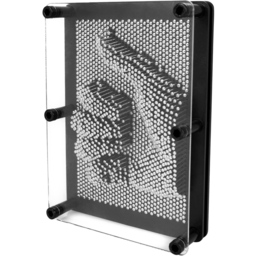 Global Gizmos Metal Pin Art Gadget 18 x 13cm - Size: 18.5 x 6 x 13cm - Silver - Wilko - thumbnail 1