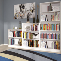 Florence 4 You 3 Shelf Pearl White Medium Wide Bookcase - Furniture to Go - Wilko - thumbnail 6