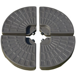 Outsunny 4 PCs Parasol Base Set - Size: 10.5 x 100 x 100cm - Black - Wilko - thumbnail 1