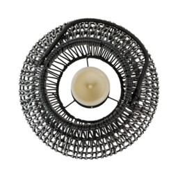 Elodie Lantern with LED Candle - Black - Wilko - thumbnail 4