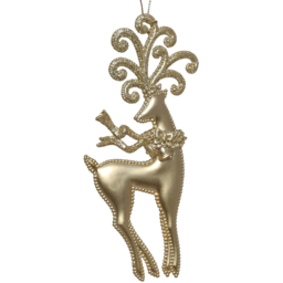 Single Grace & Glory Matte Gold Reindeer Bauble in Assorted styles - Size: 1 Piece - Wilko - thumbnail 4