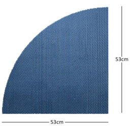 Nicoman Reversible Blue and Green Quadrant Corner Shower Mat 53cm - Size: 0.4 x 53 x 53cm - Wilko - thumbnail 6