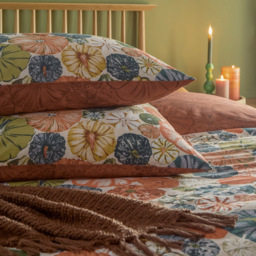 furn. Picking Patch Single Pecan Pumpkin Duvet Cover Set - Brown - Wilko - thumbnail 4