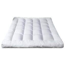 Ezysleep Small Double Super Soft Thick Mattress Topper - White - Wilko - thumbnail 1