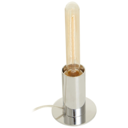 Premier Housewares Chrome Finish Table Lamp - Size: 9 x 9 x 11cm - Silver - Wilko - thumbnail 3