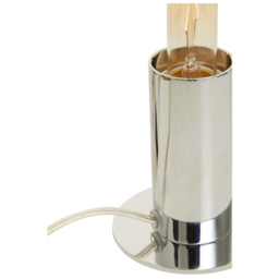Premier Housewares Chrome Finish Table Lamp - Size: 9 x 9 x 11cm - Silver - Wilko - thumbnail 4