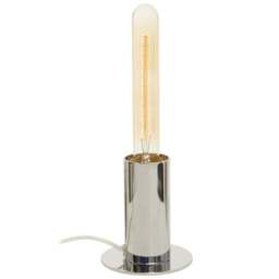 Premier Housewares Chrome Finish Table Lamp - Size: 9 x 9 x 11cm - Silver - Wilko