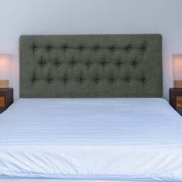 Bedmaster Lona King Size Charcoal Linen Buttoned Headboard - Grey - Wilko - thumbnail 1