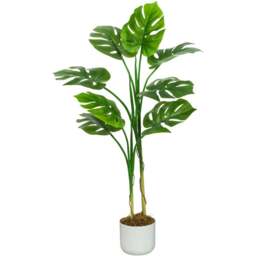 Monstera Tree Indoor Artificial Plant 110cm - Size: 110 x 30 x 30cm - Green - MCC - Wilko - thumbnail 1