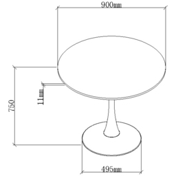 Bentley Designs Mason 4 Seater White Sintered Stone Circular Dining Table - Wilko - thumbnail 7