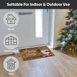 JVL Latex Backed Coir Gonks Entrance Doormat 40 x 58cm - Size: 58.0 cm x 40.0 cm x 1.5 cmcm - Multi - Wilko - thumbnail 6