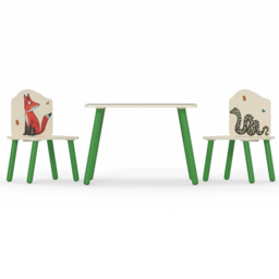 Kidsaw Gruffalo 2 Seater Green and Cream Table and Chairs - Wilko - thumbnail 4