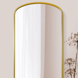 The Angustus Gold Arched Leaner Wall Mirror 200 x 100cm - MirrorOutlet - Wilko - thumbnail 4