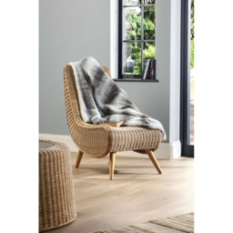 Desser Cream Wicker Teardrop Chair - Size: Single - Wilko - thumbnail 7